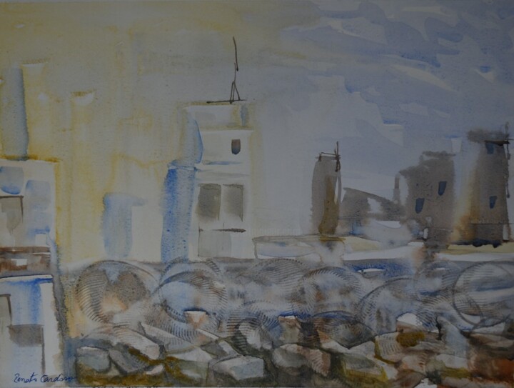 barricada 绘画, 12x15.8 in