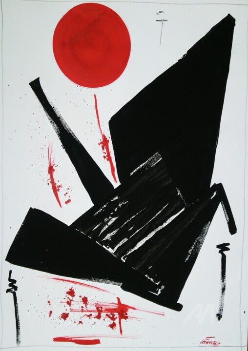 Tsuru 绘画, 39.4x27.6 in