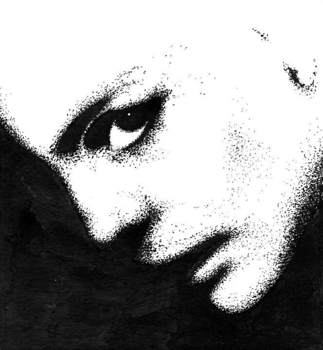 Where are you? / Где ты? 图画, 5.9x5.5 in