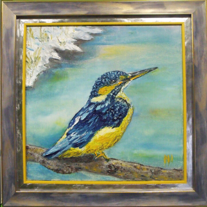 Schilderij getiteld "Earthy fisherman" door Nadezhda Ivanova, Origineel Kunstwerk, Olie