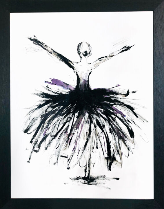 Black Swan 绘画, 25.6x19.7 in