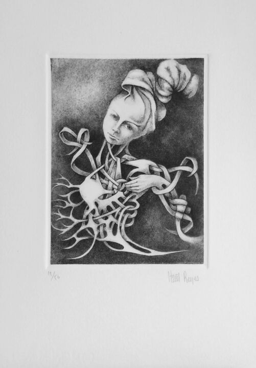 Desprendimiento de corazón 印花与版画, 14.2x10.2 in