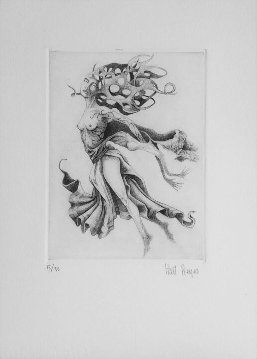 Desprendimiento de mi yo anterior 印花与版画, 14.2x10.2 in