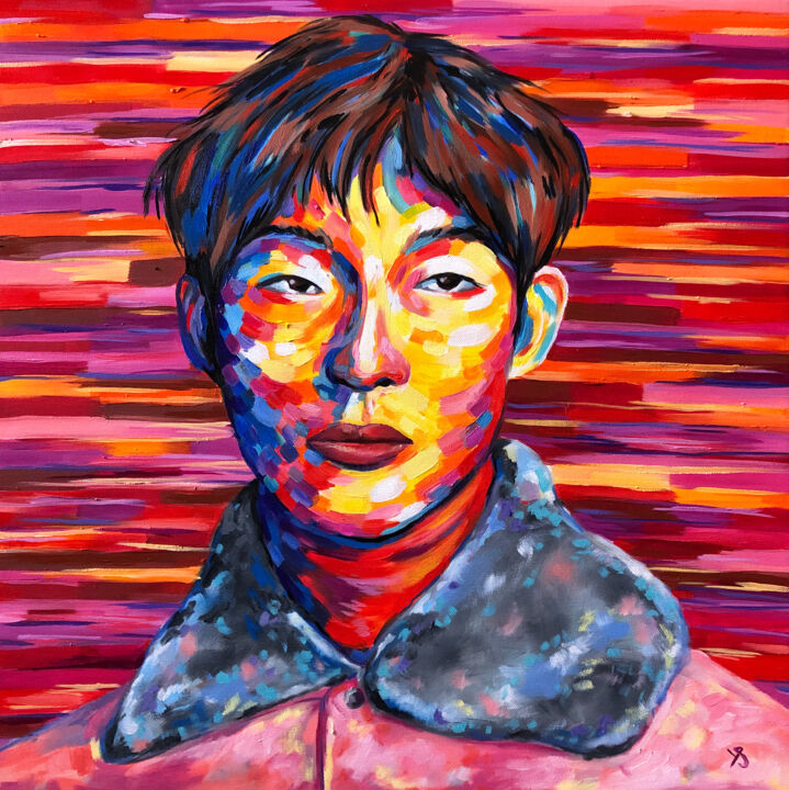 绘画,  19.7x19.7 in 