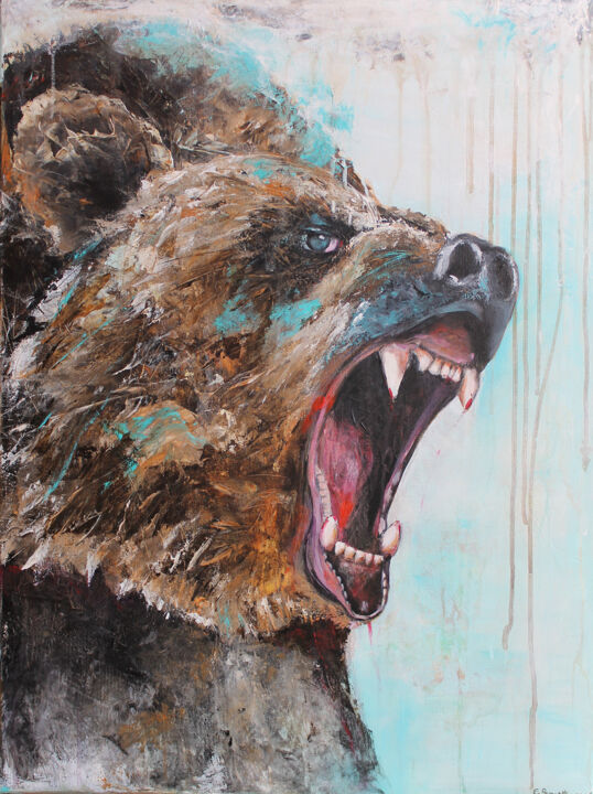 Bär II 绘画, 31.5x23.6 in