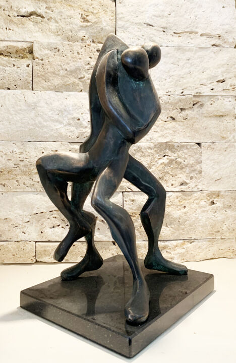 Wrestlers 雕塑, 12.2x5.9 in