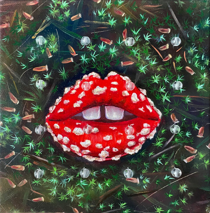 Poison 绘画, 5.9x5.9 in