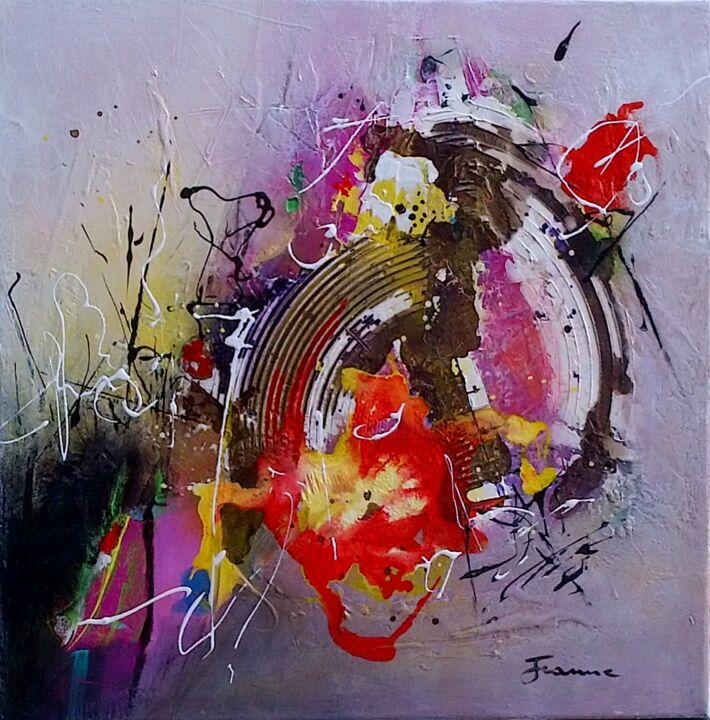 "REF 27-19 - Energie…" başlıklı Tablo Jeanne tarafından, Orijinal sanat, Akrilik Ahşap Sedye çerçevesi üzerine monte edilmiş