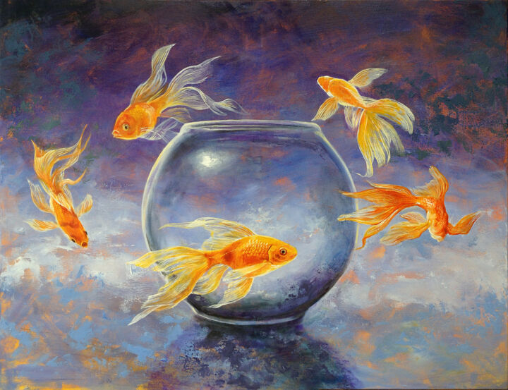 Goldfish XXX 绘画, 28x36.2 in