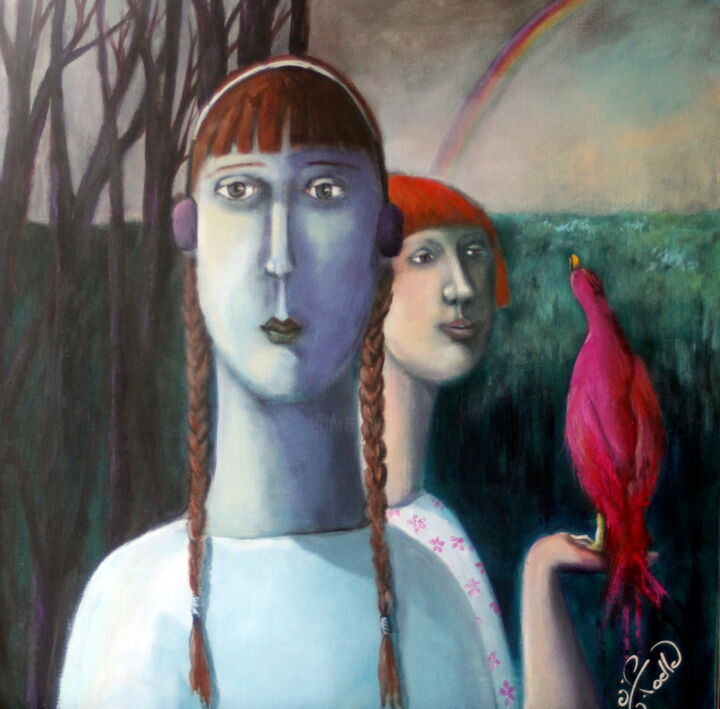 Couleurs musicales 绘画, 23.6x23.6 in