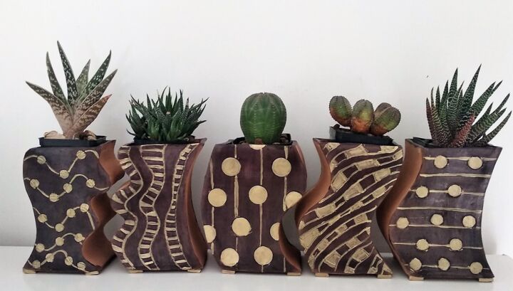 Collezione vasi etnico moderno 设计, 5.9x3.9 in