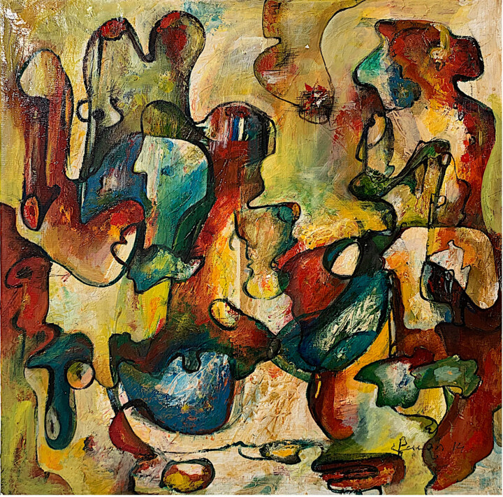 Happy Emotion III 绘画, 27.6x27.6 in