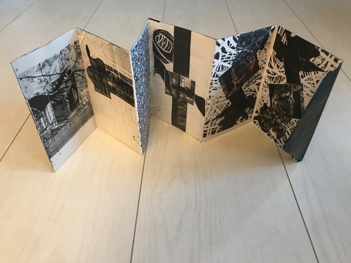 Gravures & estampes intitulée "Enveloppe" par Sophie Le Tellier, Œuvre d'art originale, Linogravures