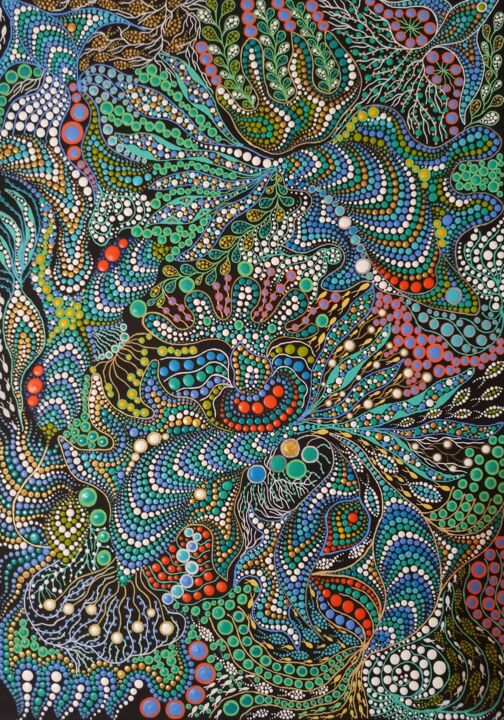 Fish 绘画, 27.6x19.7 in