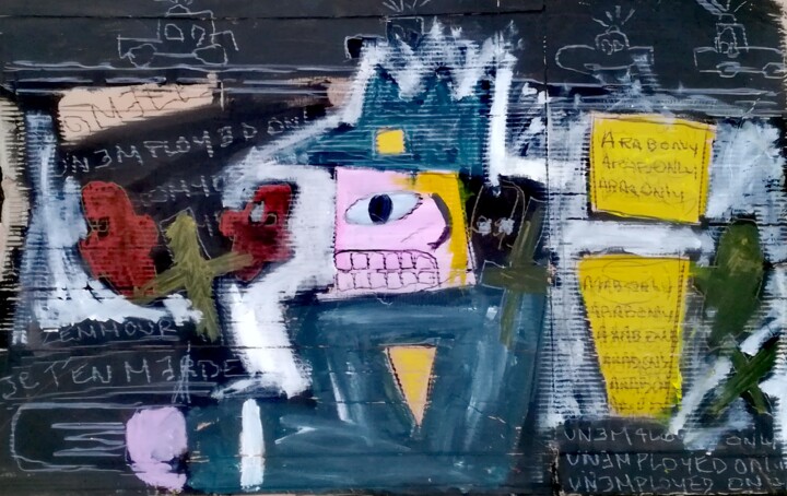 Unemployed sacrificed 绘画, 30.3x50 in