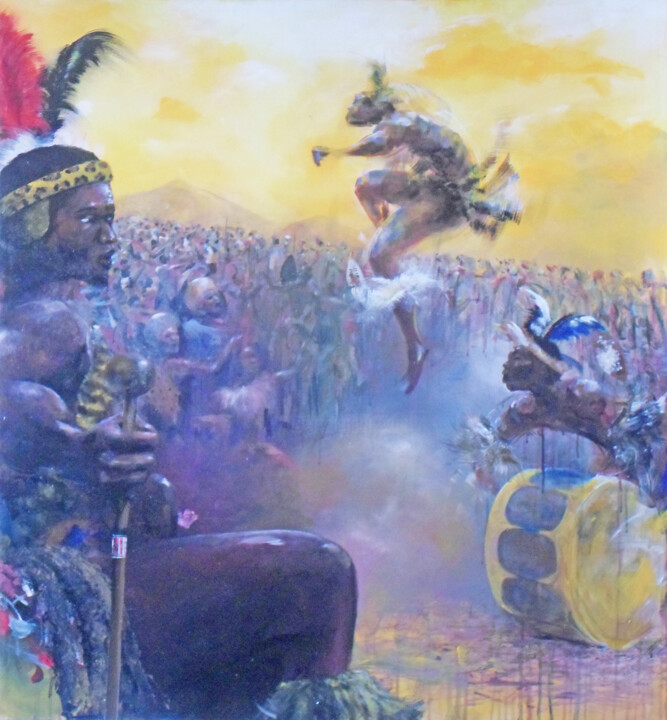 Dancing For The King 绘画, 39.4x39.4 in
