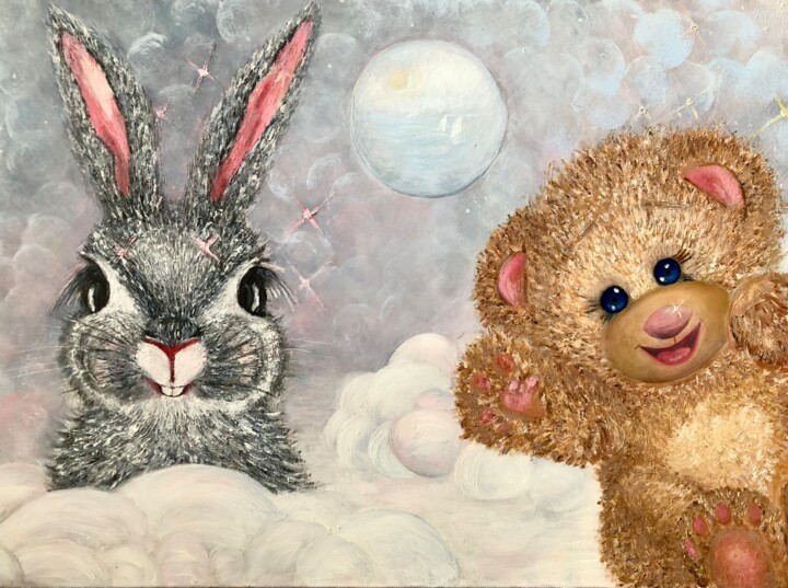 Friends 绘画, 19.7x27.6 in