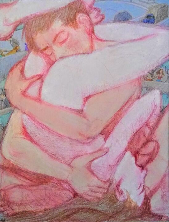 Lovers 104 图画, 12x9 in