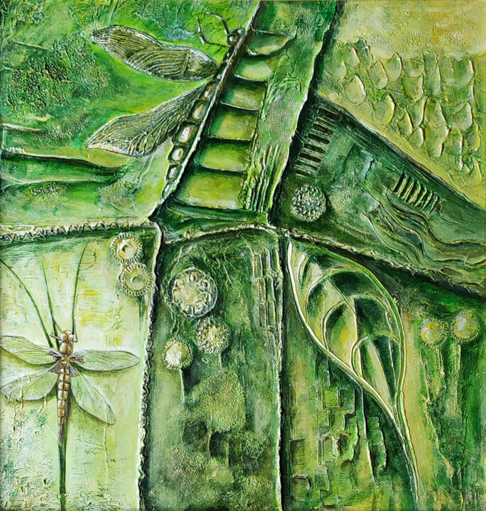 "LIBELLULA" başlıklı Tablo Vittoriana Mascheroni tarafından, Orijinal sanat, Akrilik