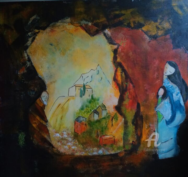 Le passage 绘画, 23.6x23.6 in