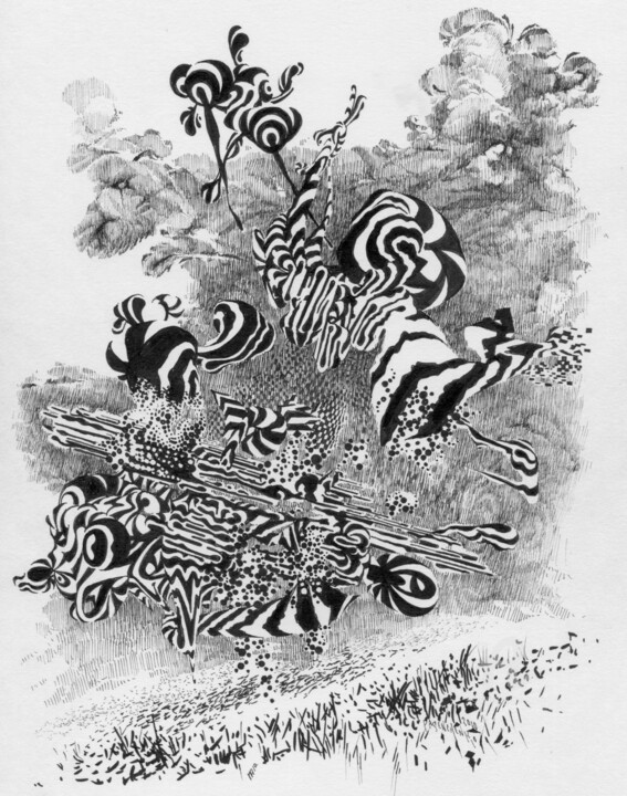 图画,  11.7x8.3 in 