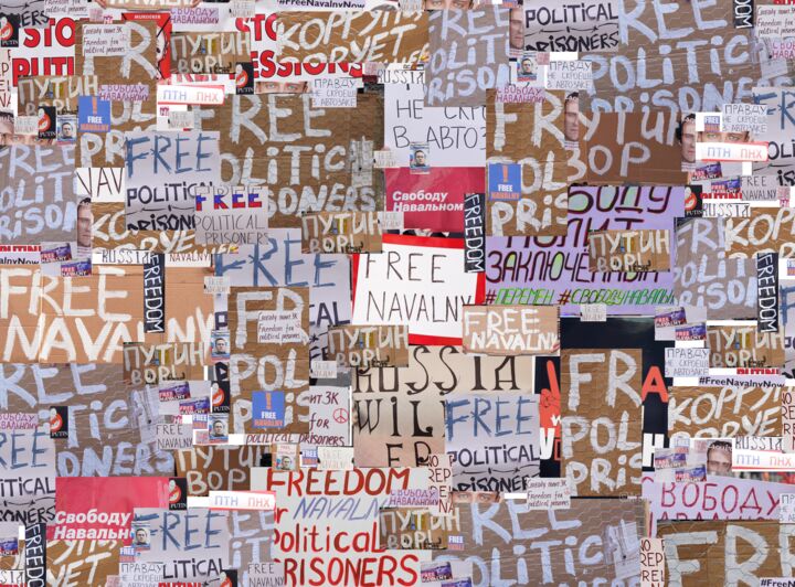 Digital Arts titled "Free Navalny" by Alex Buzunov, Original Artwork, Photo Montage