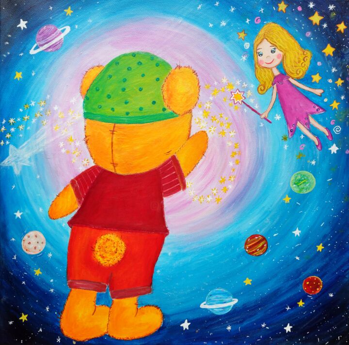 「Dream」というタイトルの絵画 Kristina Janekovaによって, オリジナルのアートワーク, アクリル