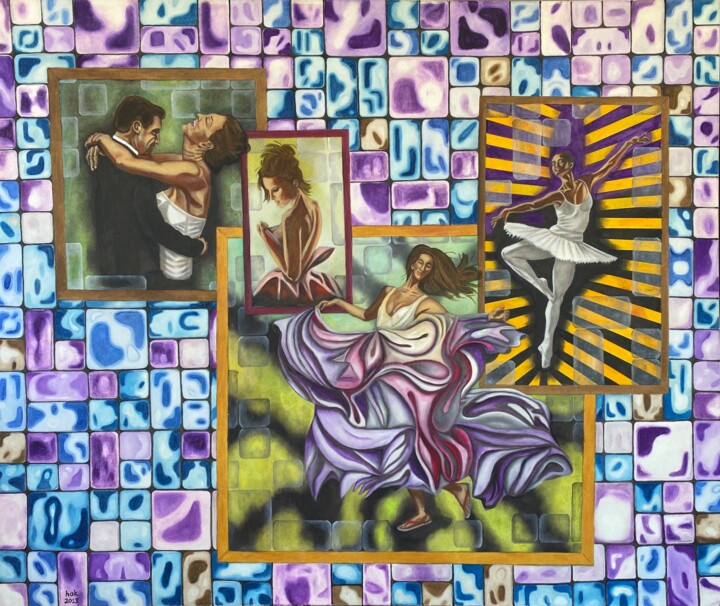 Dance of Love 绘画, 59.1x68.9 in