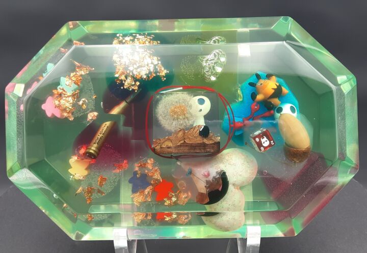 雕塑 标题为“RUBIS CŒUR KODAMA P…” 由Joseph Ducrocq (MATLAB STUDIO), 原创艺术品, 树脂