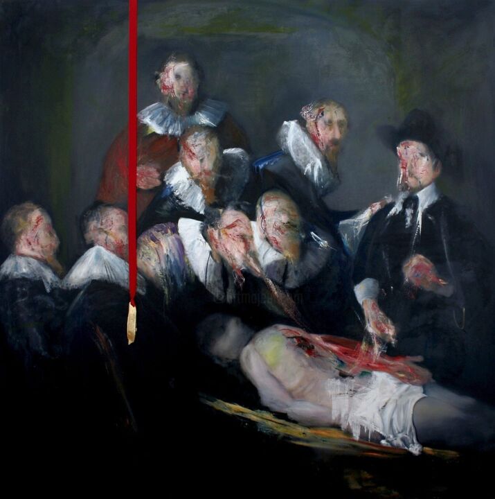 The Anatomy Lesson Of The Painting 绘画, 78.7x78.7 in