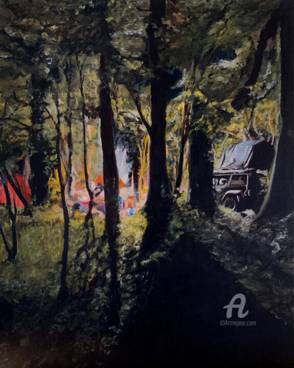 Camp 绘画, 19.7x15.8 in