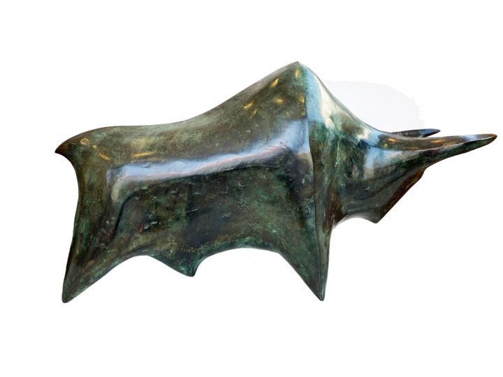 Big bull 雕塑, 13.8x23.6 in