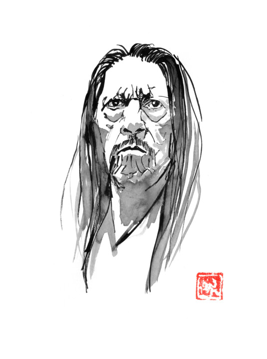 dany trejo 图画, 15.8x11.8 in