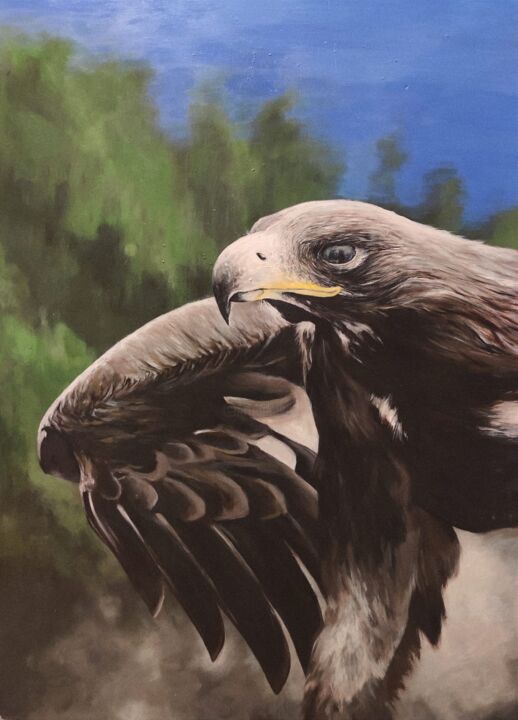 Eagle's eye 绘画, 23.6x19.7 in