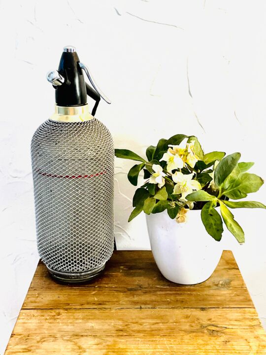 LAMPE SUR TABLE STYLE INDUSTRIEL EAU DE SELTZ Design, 21.7x5.9 in