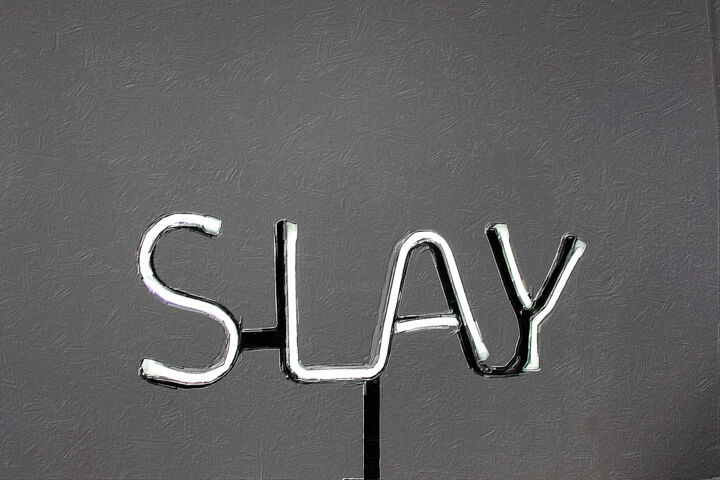 Slay Neon Sign Painting 绘画, 16x24 in