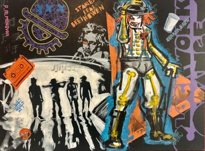 CLOCKWORK ORANGE 绘画, 23.6x31.5 in