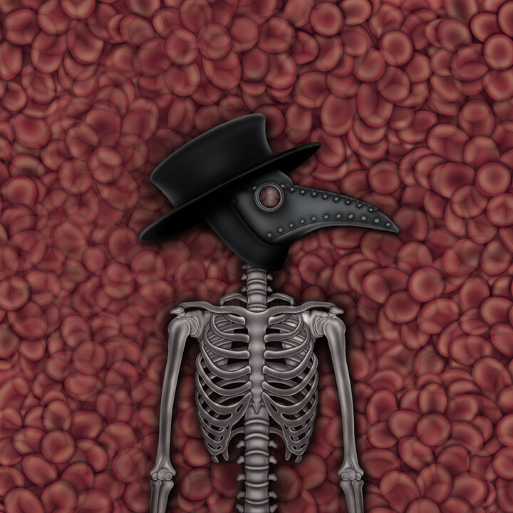 Plague 数字艺术, 23.6x23.6 in