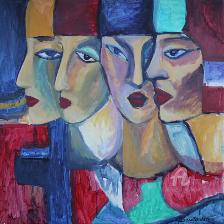 绘画,  27.6x27.6 in 