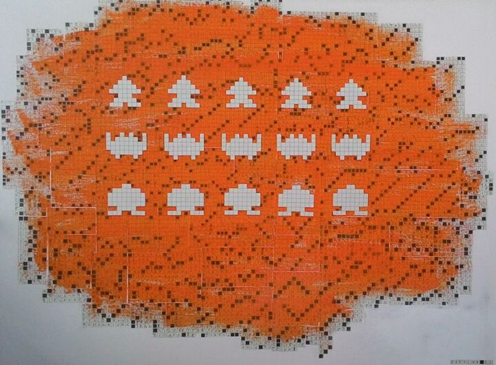 Invasion 绘画, 23.6x31.5 in
