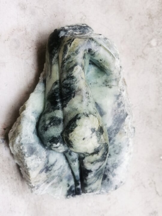 "PETITE ÉTUDE DE NU" başlıklı Heykel Severine Soulas tarafından, Orijinal sanat, Taş