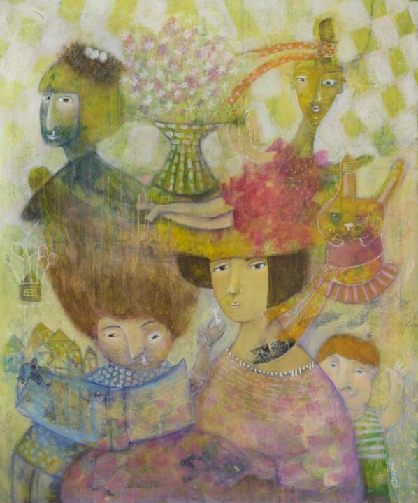 "Сон снов" 绘画, 43.3x39.4 in