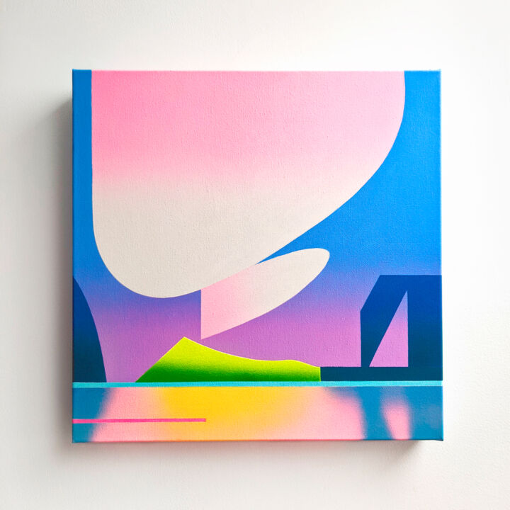 Pintura titulada "Clouds I" por Natalia Ostapenko, Obra de arte original, Acrílico Montado en Bastidor de camilla de madera