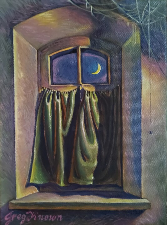 Loneliness 绘画, 9.5x7.1 in