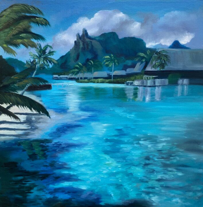 제목이 "Paradise"인 미술작품 Alsu Vagidullina로, 원작, 기름