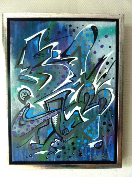 Peinture intitulée "100 titres 71" par Saname, Œuvre d'art originale, Acrylique