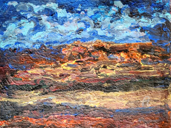 Painting titled "Indian Territory" by Andrew Walaszek, Original Artwork, Acrylic