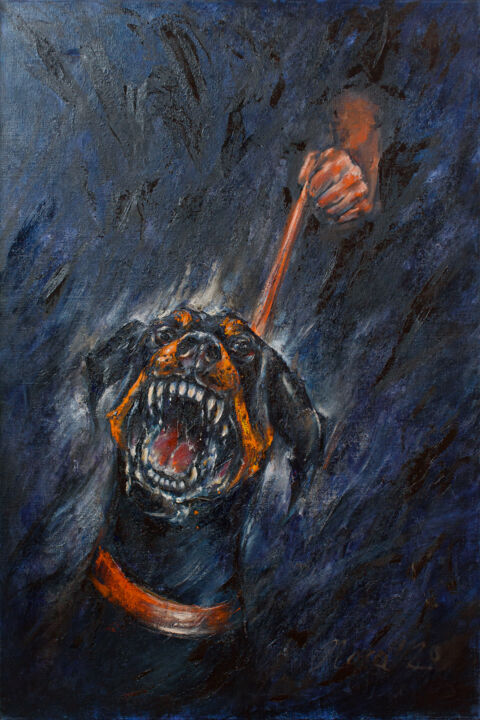 eMotions. Rage original oil painting 绘画, 47.2x31.5 in