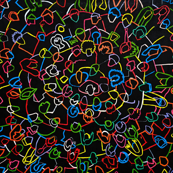 绘画,  39.4x39.4 in 
