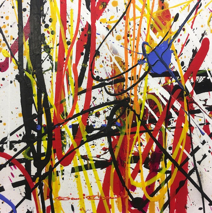Pintura titulada "Impulse 4" por Dam Domido, Obra de arte original, Acrílico